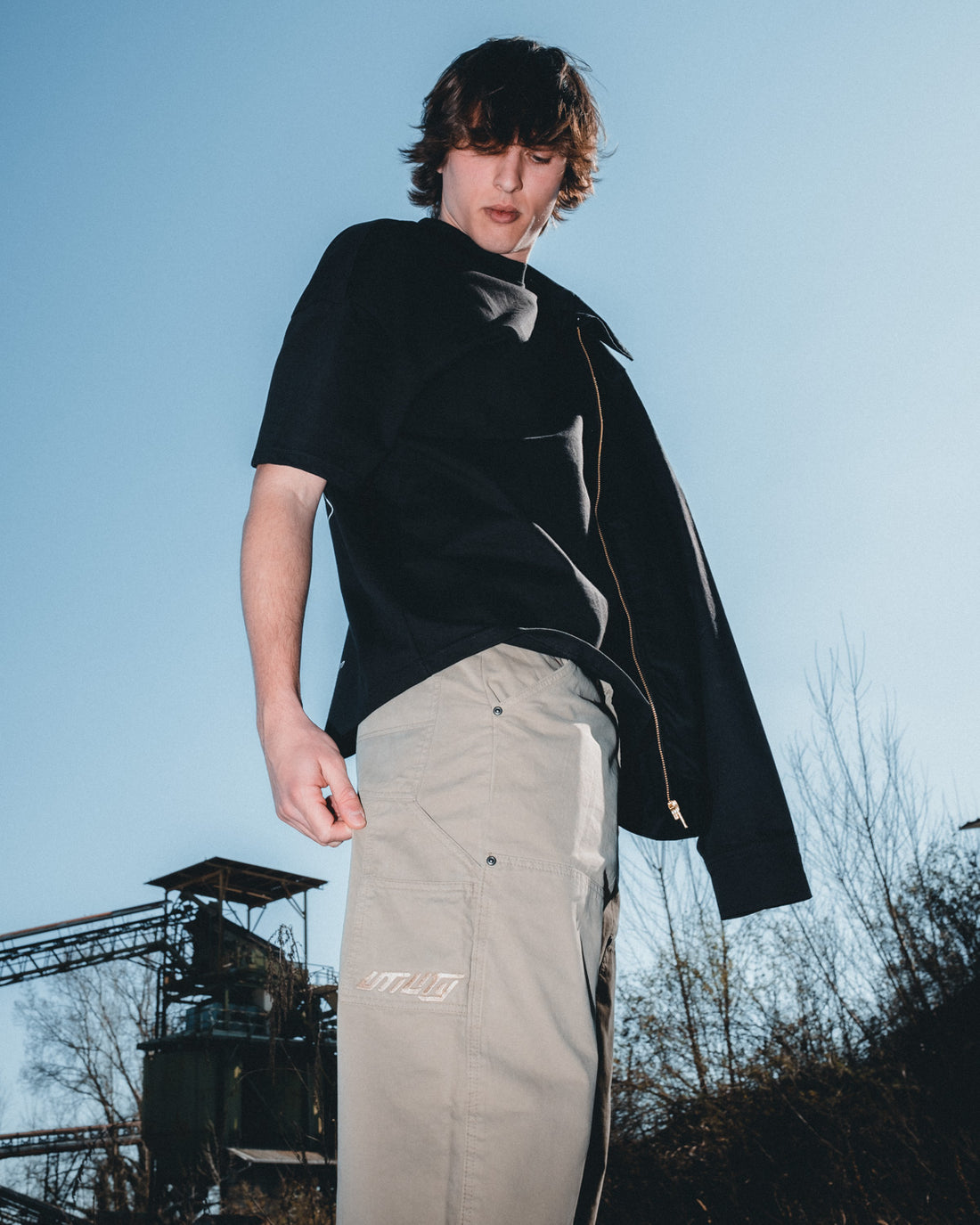 SAND DOUBLE KNEE CARPENTER PANTS