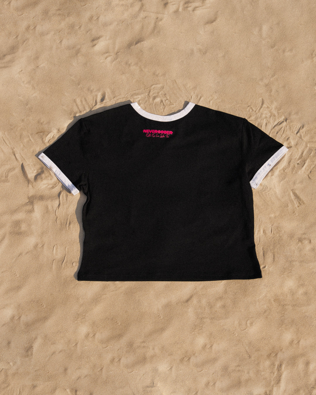 BLACK CROP TOP ICE CRIME