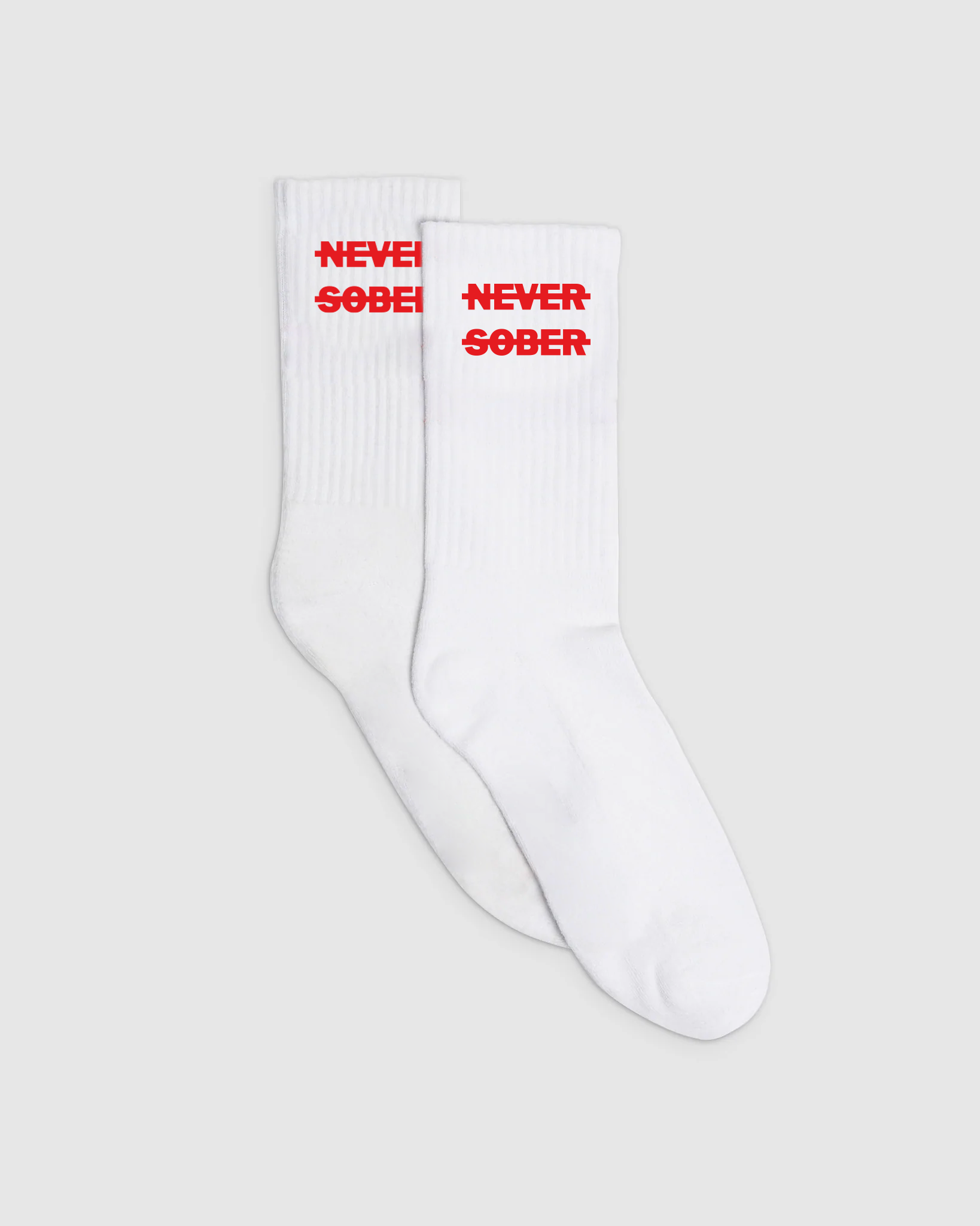 NS WHITE RED SOCKS