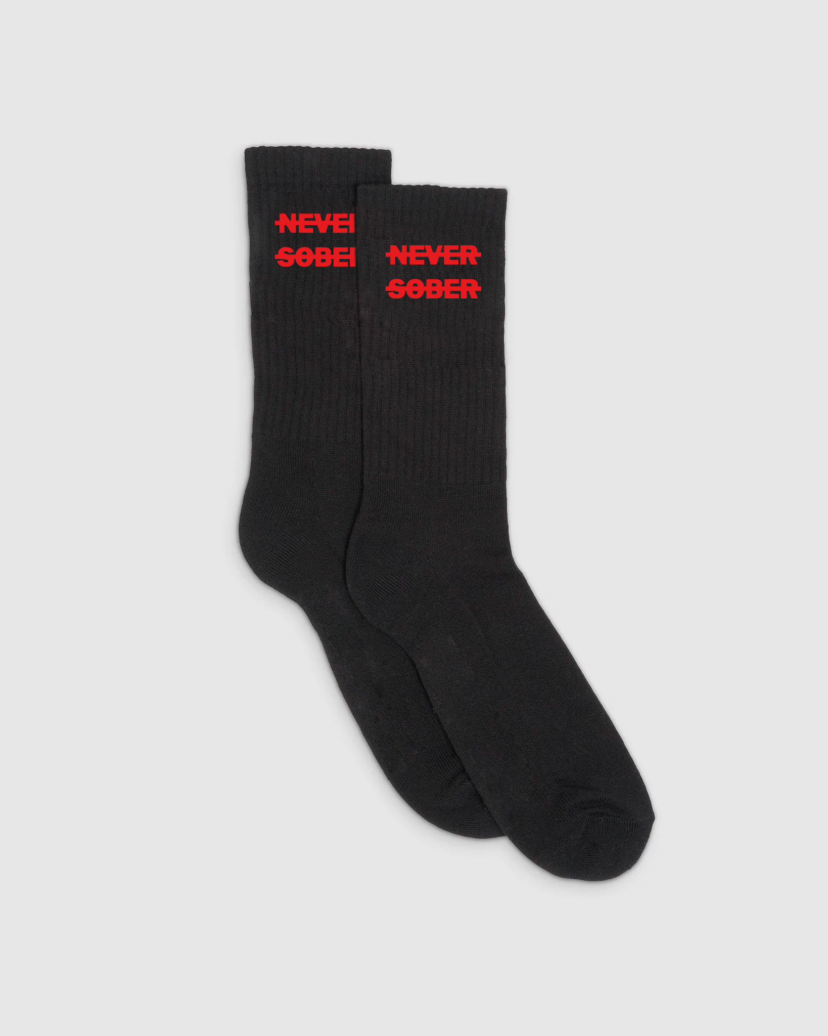 NS BLACK RED SOCKS