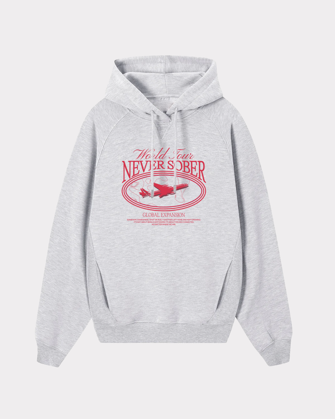 HOODIE GLOBAL GREY