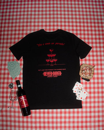 TEE WINE CLUB BLACK