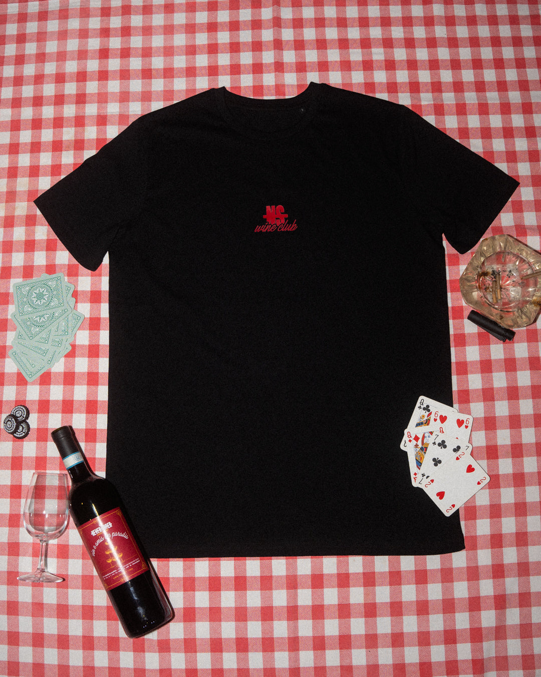 TEE WINE CLUB BLACK