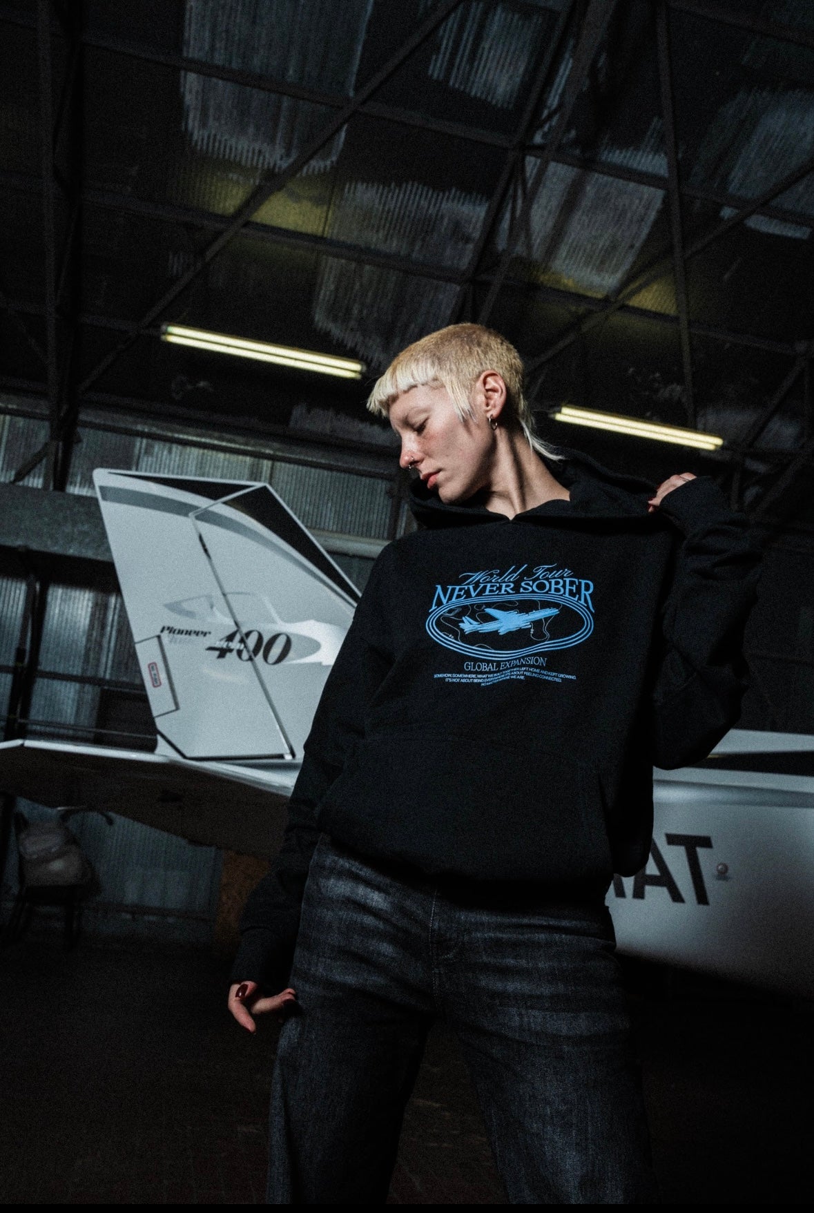 HOODIE GLOBAL BLACK