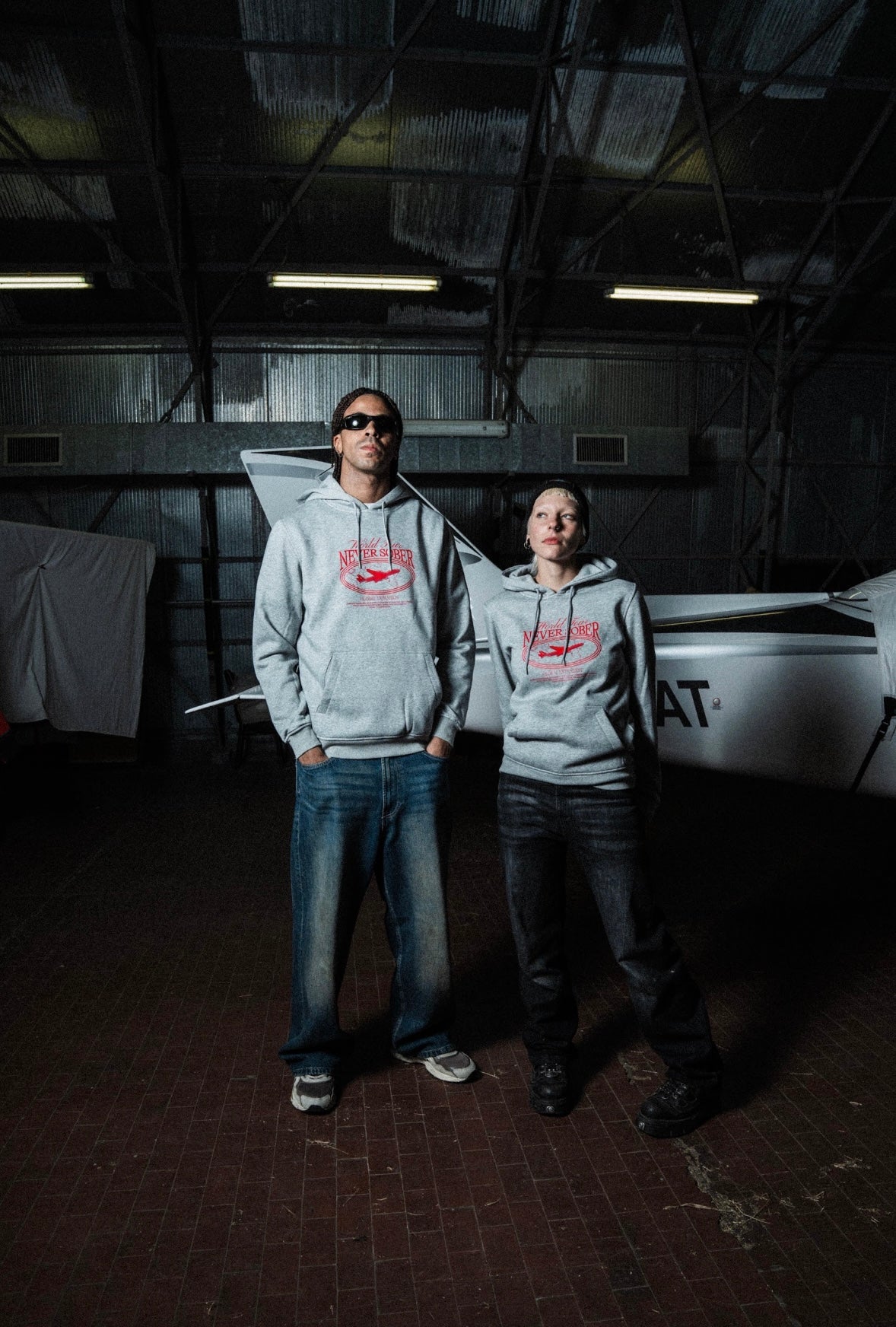 HOODIE GLOBAL GREY