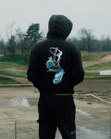 ZIP HOODIE PETROL II