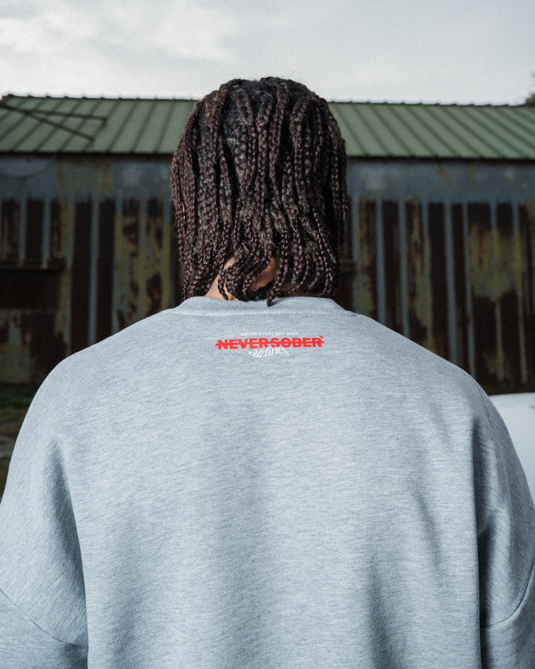 CREWNECK AIRPLANE GREY