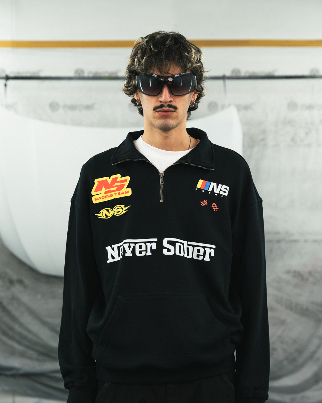HALF ZIP PETROL