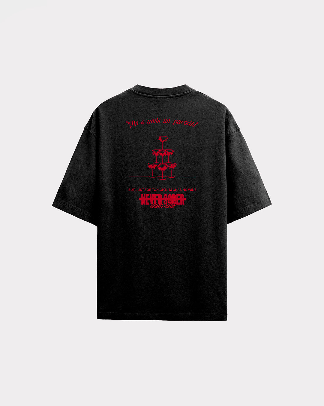 TEE WINE CLUB BLACK