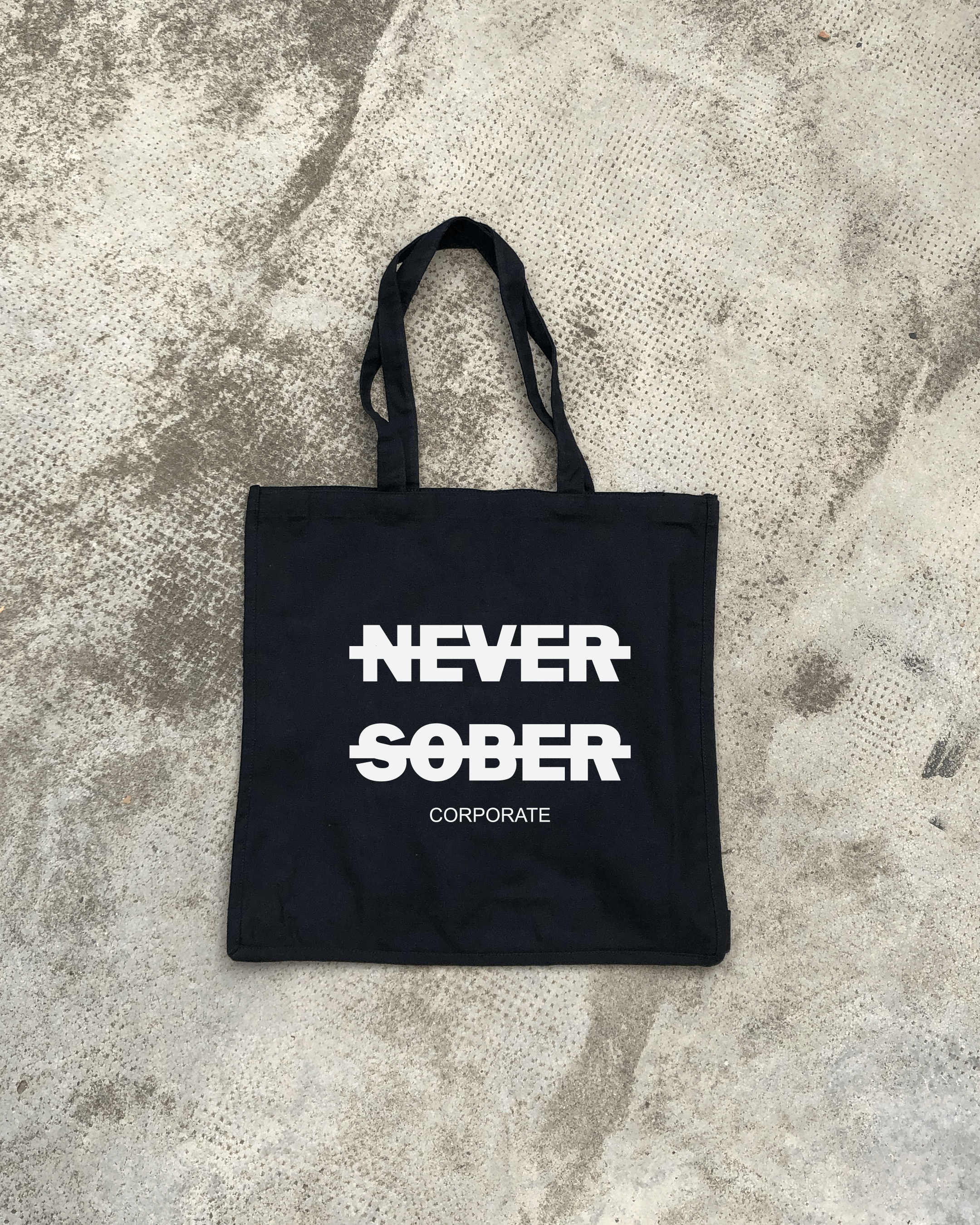 BLACK TOTE BAG