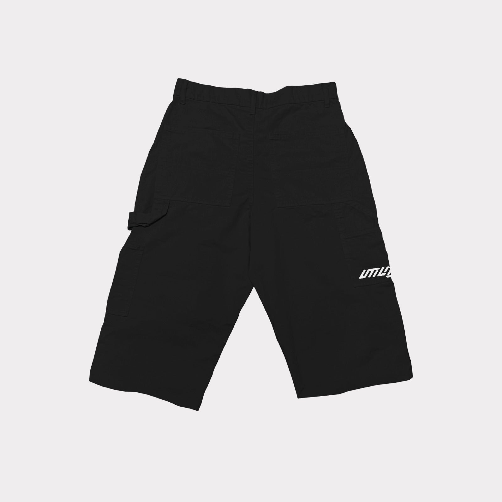 BLACK CARPENTER SHORTS